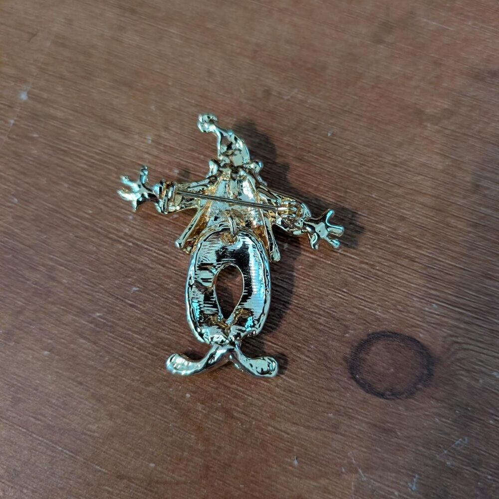 Clown Rhinestone Brooch - Picture 2 of 2